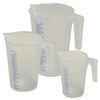 Typ J-PP1+2+5lt in sealed plastic bag plastic oil measuring jugs set graduated